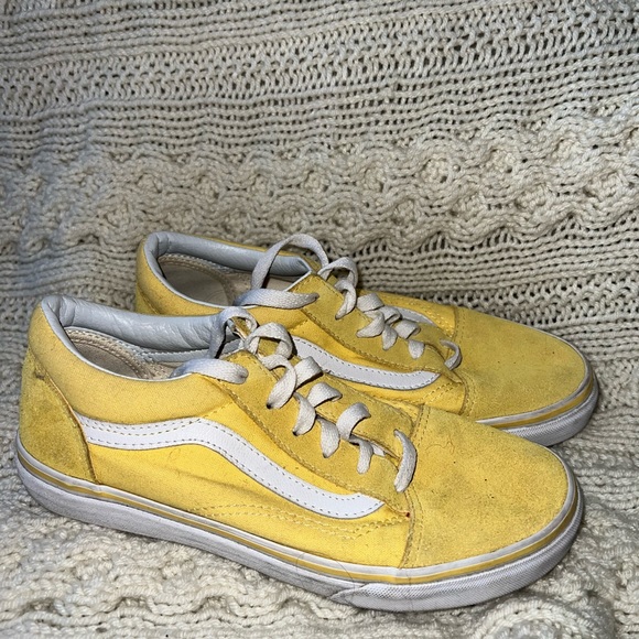 Vans Old Skool yellow low top sneakers: women’s 6.5, kids 5 - Picture 4 of 5
